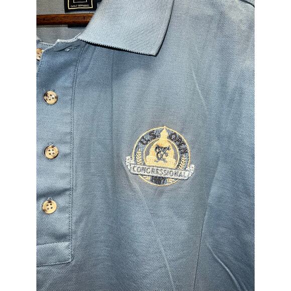 Vintage US Open Congressional Polo Shirt Goldwin Golf Apparel Japan Made XL - Picture 3 of 10